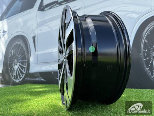 Ratlankis R17x7  5X108  ET  42  65.1  B5837  Black Polished (MB)  For PEUG  (L6+K4+P)