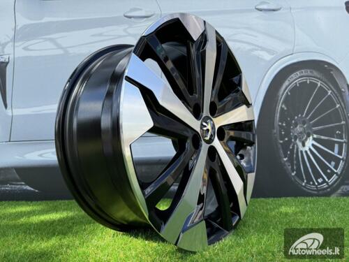 Ratlankis R17x7  5X108  ET  42  65.1  B5837  Black Polished (MB)  For PEUG  (L6+K4+P)