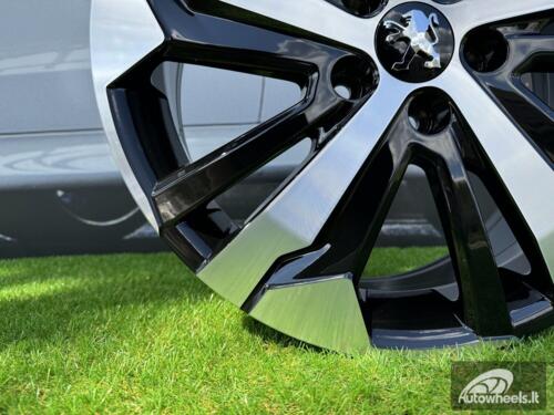 Ratlankis R17x7  5X108  ET  42  65.1  B5837  Black Polished (MB)  For PEUG  (L6+K4+P)