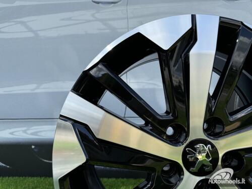 Ratlankis R17x7  5X108  ET  42  65.1  B5837  Black Polished (MB)  For PEUG  (L6+K4+P)