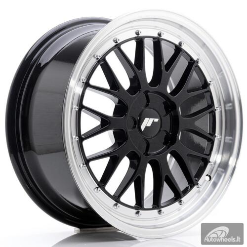 JR Wheels JR23 18x8,5 ET25-48 5H BLANK Gloss Black w/Machined Lip