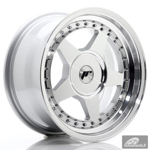 JR Wheels JR6 16x8 ET10-30 BLANK Silver Machined Face