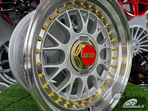 Ratlankis Laredo BBS LM style 15X8J 4X100/5X100 ET15 73.1 Silver with polished lip