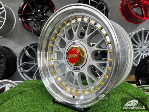 Ratlankis Laredo BBS LM style 15X8J 4X100/5X100 ET15 73.1 Silver with polished lip