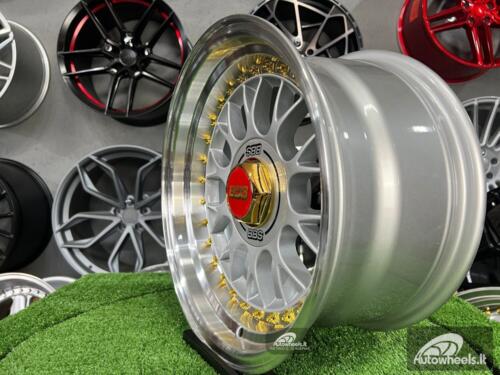 Ratlankis Laredo BBS LM style 15X8J 4X100/5X100 ET15 73.1 Silver with polished lip