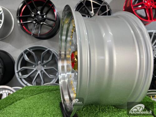 Ratlankis Laredo BBS LM style 15X8J 4X100/5X100 ET15 73.1 Silver with polished lip