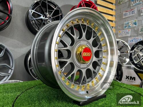 Rtlankis Laredo BBS LM style 15X8J 4X100/5X100 ET15 73.1 Grey with polished lip