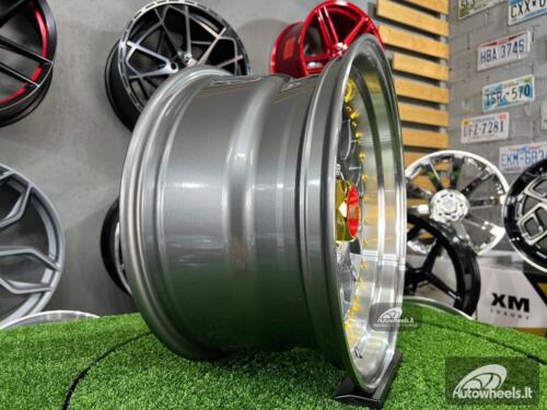 Rtlankis Laredo BBS LM style 15X8J 4X100/5X100 ET15 73.1 Grey with polished lip