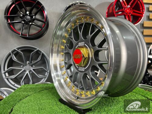 Rtlankis Laredo BBS LM style 15X8J 4X100/5X100 ET15 73.1 Grey with polished lip