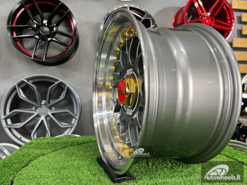 Rtlankis Laredo BBS LM style 15X8J 4X100/5X100 ET15 73.1 Grey with polished lip