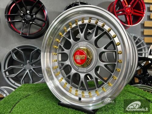 Rtlankis Laredo BBS LM style 15X8J 4X100/5X100 ET15 73.1 Grey with polished lip
