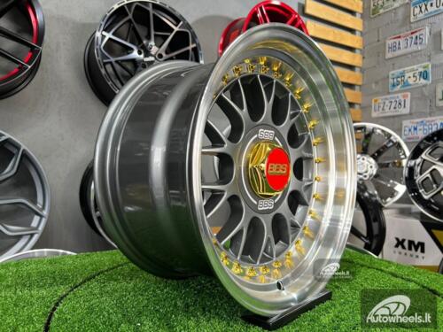 Rtlankis Laredo BBS LM style 15X8J 4X100/5X100 ET15 73.1 Grey with polished lip