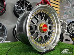 Rtlankis Laredo BBS LM style 15X8J 4X100/5X100 ET15 73.1 Grey with polished lip