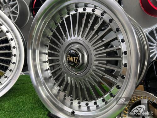 Ratlankis Work Emitz style 15X8J 4X100/5X100 ET0 73.1 Grey with polished lip