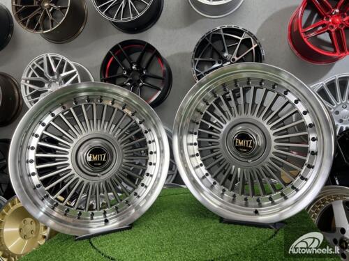 Ratlankis Work Emitz style 15X9J 4X100/5X100 ET0 73.1 Grey with polished lip