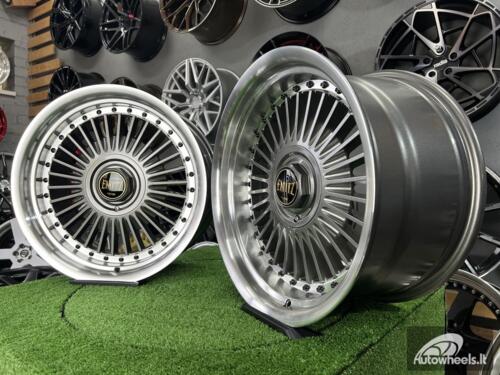 Ratlankis Work Emitz style 15X9J 4X100/5X100 ET0 73.1 Grey with polished lip