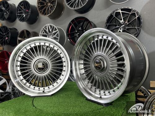 Ratlankis Work Emitz style 15X9J 4X100/5X100 ET0 73.1 Grey with polished lip