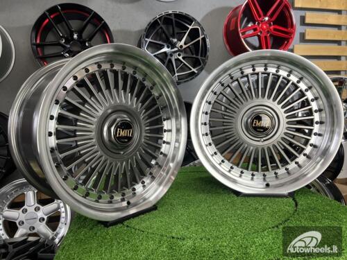Ratlankis Work Emitz style 15X9J 4X100/5X100 ET0 73.1 Grey with polished lip