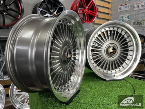 Ratlankis Work Emitz style 15X9J 4X100/5X100 ET0 73.1 Grey with polished lip