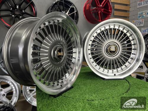 Ratlankis Work Emitz style 15X9J 4X100/5X100 ET0 73.1 Grey with polished lip