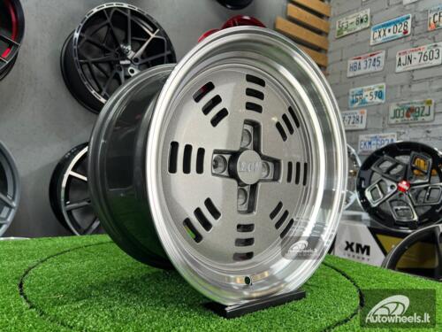 Ratlankis JDM AME A3C Style 15X8J 4X100 ET25 73.1 Grey with polished lip