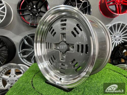 Ratlankis JDM AME A3C Style 15X8J 4X100 ET25 73.1 Grey with polished lip