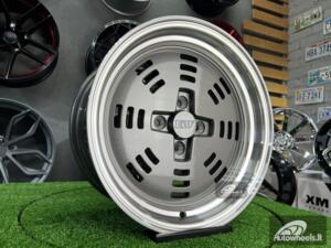 Ratlankis JDM AME A3C Style 15X8J 4X100 ET25 73.1 Grey with polished lip