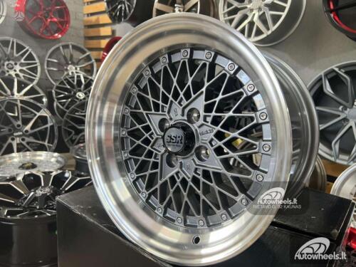 Ratlankis Soler SSR Mesh Formula Style 15X8.25J 4X100 ET20 73.1 Grey with polished lip