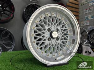 Ratlankis Soler SSR Mesh Formula Style 15X8.25J 4X100 ET20 73.1 White with polished lip