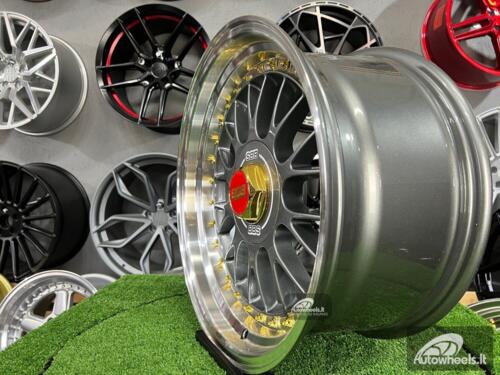 Ratlankis Laredo BBS LM style 17X8.5J 4X100/5X100 ET20 73.1 Grey with polished lip