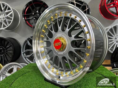 Ratlankis Laredo BBS LM style 17X8.5J 4X100/5X100 ET20 73.1 Grey with polished lip