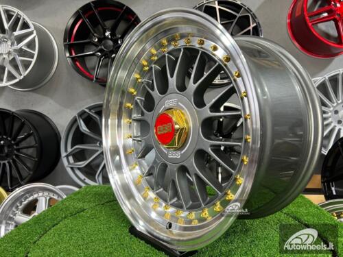 Ratlankis Laredo BBS LM style 17X8.5J 4X100/5X100 ET20 73.1 Grey with polished lip