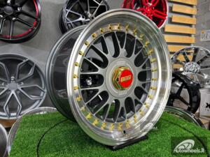 Ratlankis Laredo BBS LM style 17X8.5J 4X100/5X100 ET20 73.1 Grey with polished lip