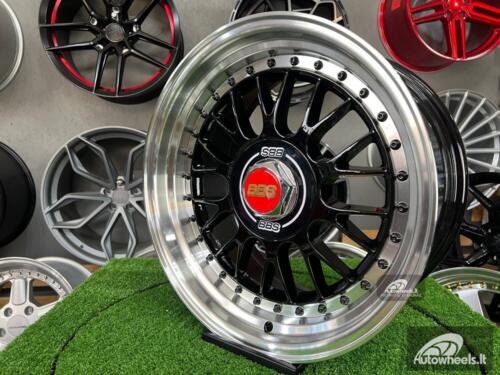 Ratlankis Laredo BBS LM style 17X8.5J 4X100/4X114.3 ET20 73.1 Black with polished lip