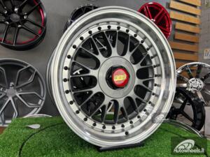 Ratlankis Laredo BBS LM style 17X8.5J 4X100/4X114.3 ET20 73.1 Grey with polished lip