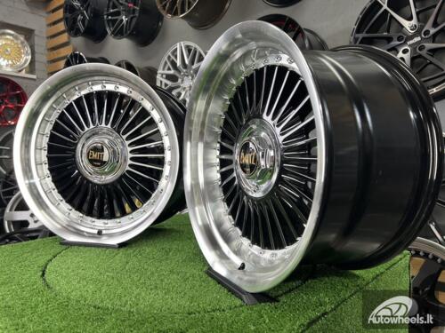 Ratlankis Work Emitz style 17X8J 4X100/4X108 ET20 73.1 Black with polished lip