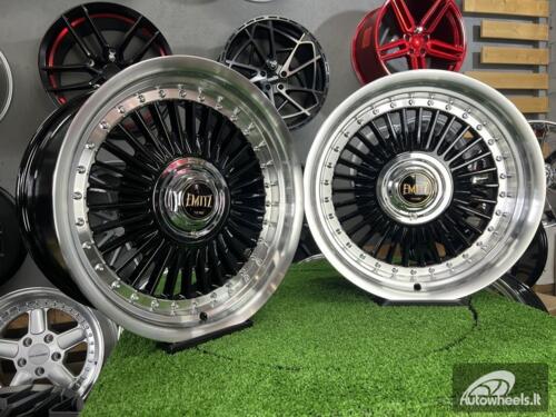 Ratlankis Work Emitz style 17X8J 4X100/4X108 ET20 73.1 Black with polished lip