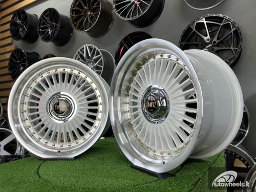 Ratlankis Work Emitz style 17X8J 4X100/4X108 ET20 73.1 White with polished lip
