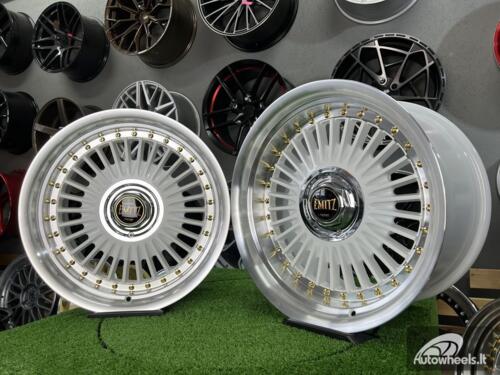 Ratlankis Work Emitz style 17X8J 4X100/4X108 ET20 73.1 White with polished lip