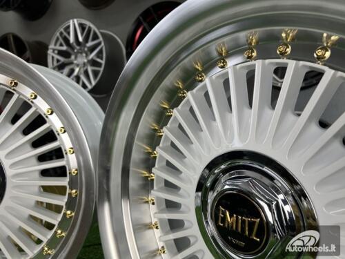 Ratlankis Work Emitz style 17X8J 4X100/4X108 ET20 73.1 White with polished lip