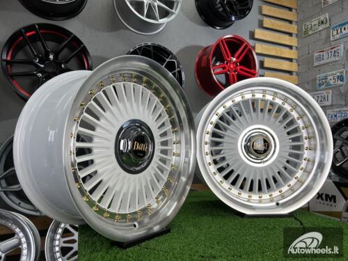 Ratlankis Work Emitz style 17X8J 4X100/4X108 ET20 73.1 White with polished lip