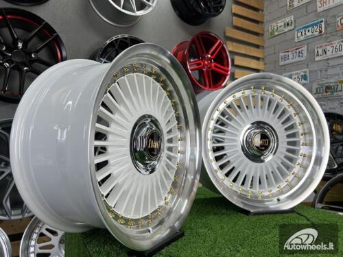 Ratlankis Work Emitz style 17X8J 4X100/4X108 ET20 73.1 White with polished lip