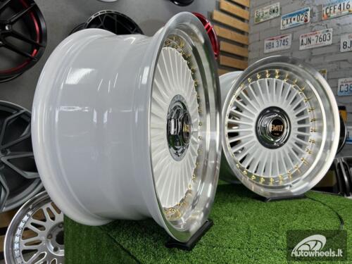 Ratlankis Work Emitz style 17X8J 4X100/4X108 ET20 73.1 White with polished lip