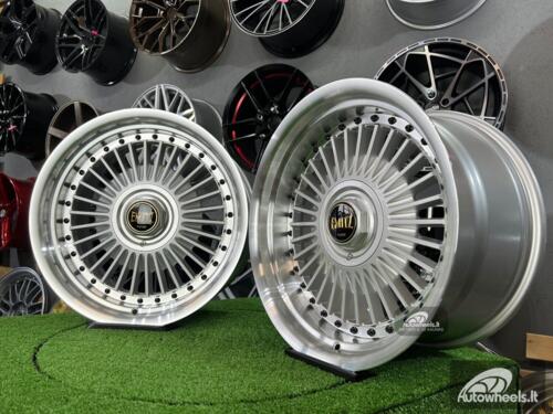 Ratlankis Work Emitz style 17X8J 4X100/5X100 ET20 73.1 Silver with polished lip