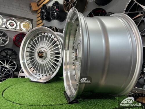 Ratlankis Work Emitz style 17X8J 4X100/5X100 ET20 73.1 Silver with polished lip