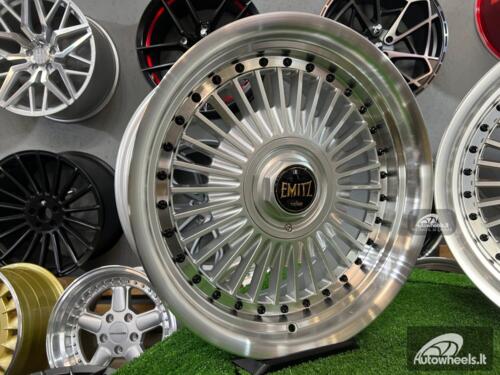 Ratlankis Work Emitz style 17X8J 4X100/5X100 ET20 73.1 Silver with polished lip