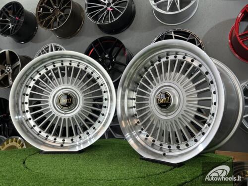Ratlankis Work Emitz style 17X8J 4X100/5X100 ET20 73.1 Silver with polished lip