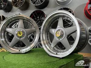 Ratlankis Ferrari Azev Design 17X8.5J 5X112/120 ET25 72.6 Grey with polished lip