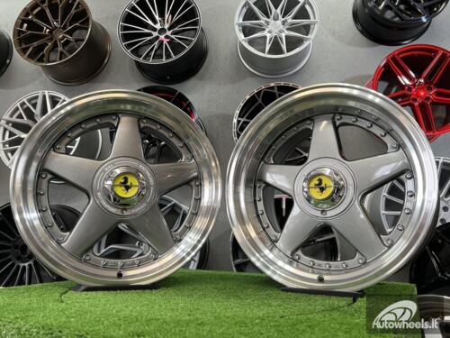 Ratlankis Ferrari Azev Design 17X8.5J 5X112/120 ET25 72.6 Grey with polished lip