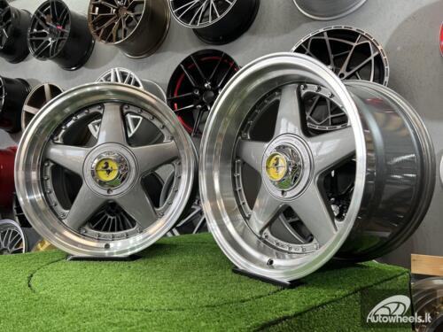 Ratlankis Ferrari Azev Design 17X8.5J 5X112/120 ET25 72.6 Grey with polished lip